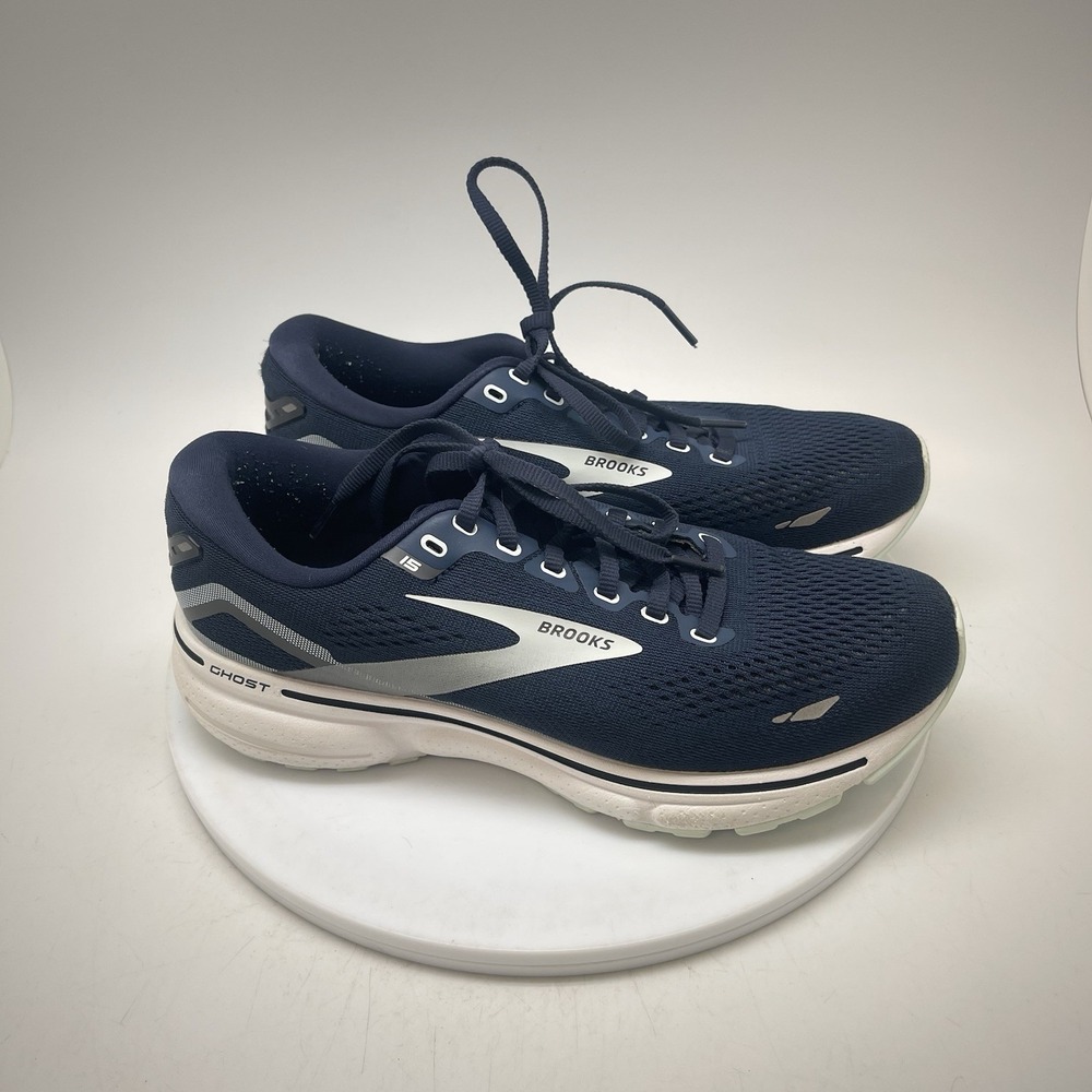 Brooks Sneakers Womens 8.5 B Ghost 15 1203801B450 Blue Athletic Running Shoes